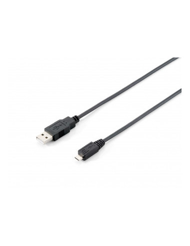 Equip 128594 Cable USB 2.0 tipo A macho a micro-B macho, 1,0 m