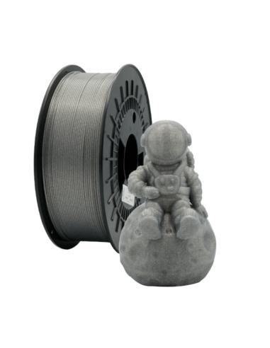 FILAMENTO 3D PLA GLITTER PLATA 1.75mm 1 Kgr