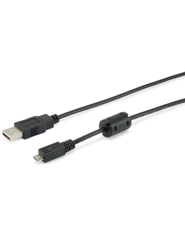 Equip 128596 Cable USB 2.0 Tipo A a Micro-B, 1,0m , Negro