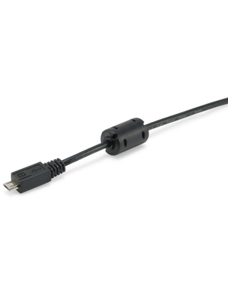 Equip 128596 Cable USB 2.0 Tipo A a Micro-B, 1,0m , Negro