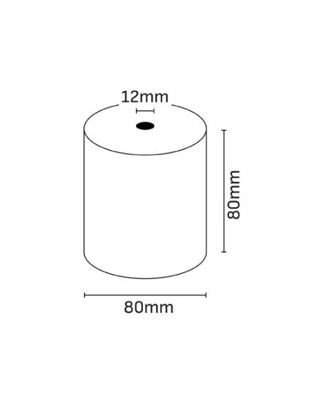 PAPEL ROLLOS TERMICO 80X80X12 (PACK 5 UNIDADES)
