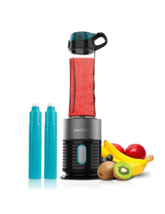 BATIDORA DE SMOOTHIES CON VASO CECOTEC POWER TITANIUM 650 EASYGO / 650W / 4 CUCHILLAS / 03988