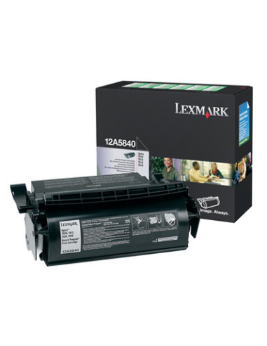 Lexmark 12A5840 cartucho de tóner 1 pieza(s) Original Negro