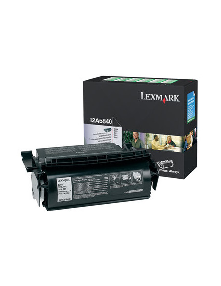 Lexmark 12A5840 cartucho de tóner 1 pieza(s) Original Negro