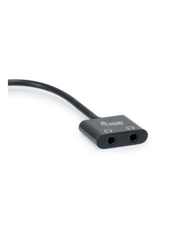Equip Adaptador DAC de audio USB-C a dual de 3,5 mm