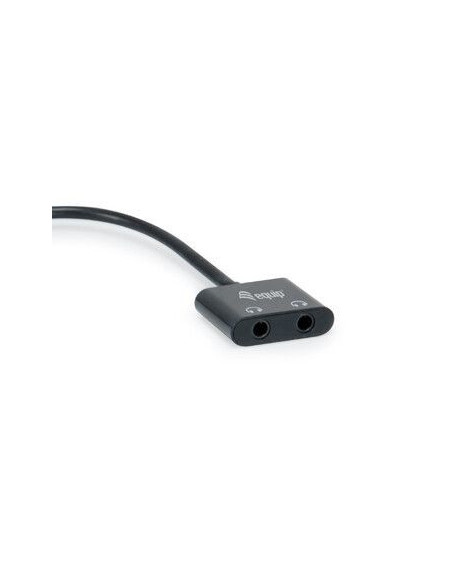 Equip Adaptador DAC de audio USB-C a dual de 3,5 mm