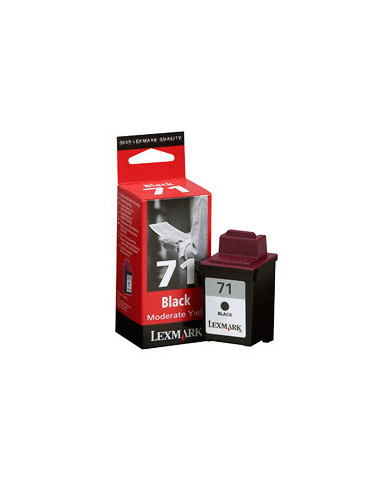Lexmark No.71 Moderate Use Black Print Cartridge cartucho de tinta Original