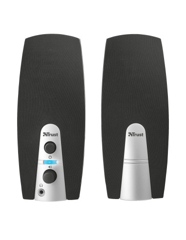 Trust MiLa 2.0 Speaker Set Negro, Plata Alámbrico 5 W