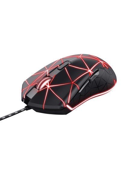 Trust GXT 133 Locx ratón Juego mano derecha USB tipo A Óptico 4000 DPI