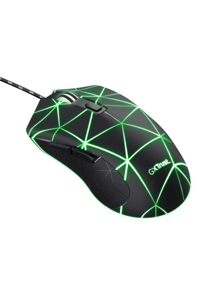 Trust GXT 133 Locx ratón Juego mano derecha USB tipo A Óptico 4000 DPI