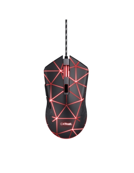 Trust GXT 133 Locx ratón Juego mano derecha USB tipo A Óptico 4000 DPI