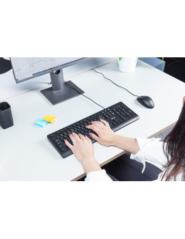 Trust TK-150 teclado Universal USB QWERTY Español Negro