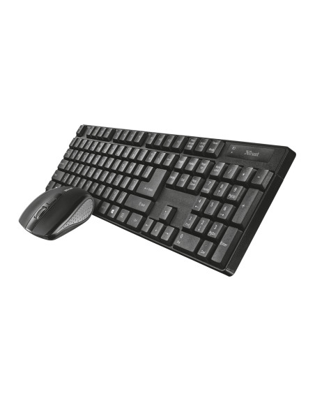 Trust Qoby teclado Ratón incluido Oficina RF inalámbrico QWERTY Español Negro
