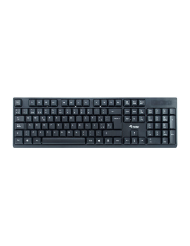Equip 245221 teclado Ratón incluido Oficina RF inalámbrico QWERTY Español Negro