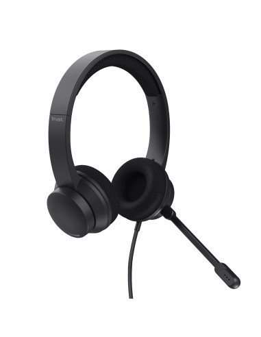 Trust Ayda Auriculares Alámbrico Diadema Llamadas Música USB tipo A Negro