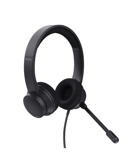 Trust Ayda Auriculares Alámbrico Diadema Llamadas Música USB tipo A Negro