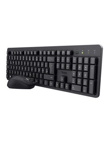 Trust TKM-360 teclado Ratón incluido Oficina RF inalámbrico QWERTY Español Negro