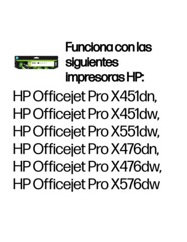 HP Cartucho de tinta original 970XL de alta capacidad negro