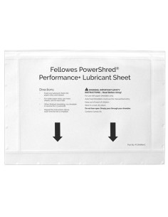 Fellowes 4025601 accesorio para destructoras de papel Hojas lubricantes 10 pieza(s)