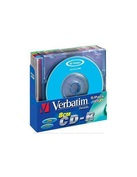Verbatim CD-R 8cm Colour 210 MB 24x 5 pieza(s)
