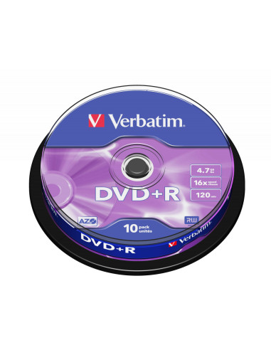 Verbatim DVD+R Matt Silver 4,7 GB 10 pieza(s)