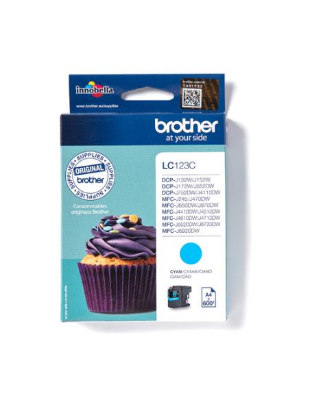 Brother LC123C cartucho de tinta 1 pieza(s) Original Cian