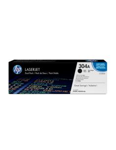 HP Pack de ahorro de 2 cartuchos de tóner original LaserJet 304A negro