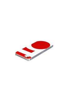 WAZZABEE WBSB-5S-RD CARCASA PARA IPHONE 5 COLECCION SUBKARMA SERIE 5 BLANCO-ROJO 2