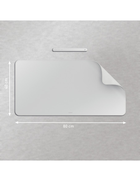 Leitz 53820085 protector de escritorio Cloruro de polivinilo (PVC) Gris