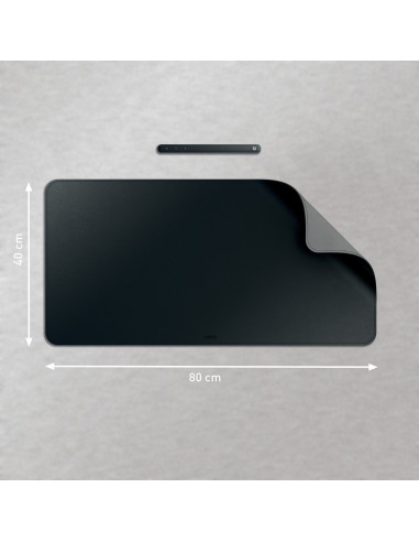 Leitz 53820095 protector de escritorio Cloruro de polivinilo (PVC) Negro