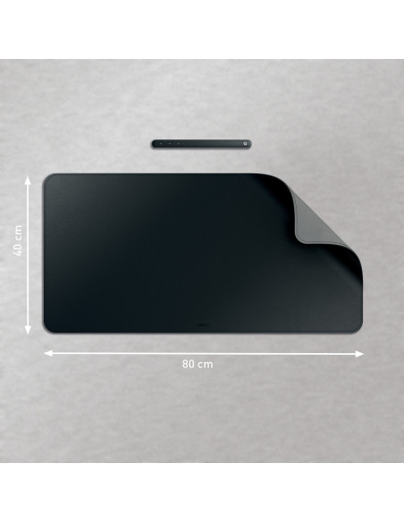 Leitz 53820095 protector de escritorio Cloruro de polivinilo (PVC) Negro