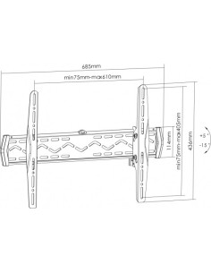 Equip 650340 Soporte de pared para TV inclinable de 37"-70 2