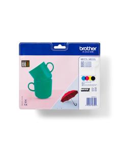 Brother LC-227XLVALBP cartucho de tinta 4 pieza(s) Original Negro, Cian, Magenta, Amarillo