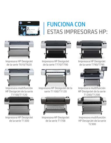 HP Cartucho de tinta DesignJet 72 amarillo de 130 ml