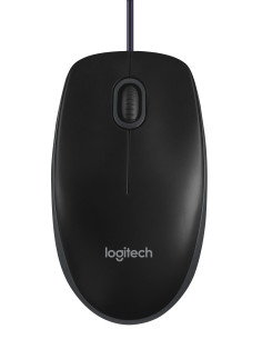 Logitech B100 ratón Oficina Ambidextro USB tipo A Óptico 800 DPI 2