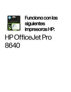 HP Cartucho de tinta original 951XL de alta capacidad cian