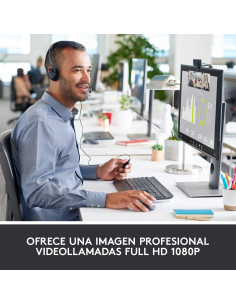 Logitech 960-001055 cámara web 3 MP 1920 x 1080 Pixeles USB Negro 2