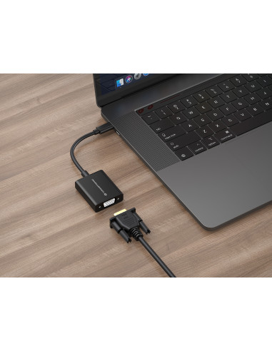 Conceptronic ABBY05B Adaptador gráfico USB 1920 x 1080 Pixeles Negro