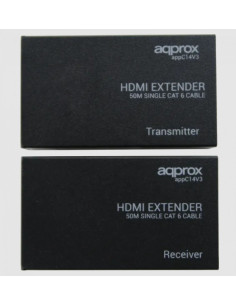 Approx APPC14V4 extensor audio video Negro 2