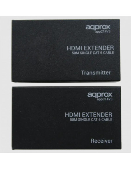 Approx APPC14V4 extensor audio video Negro