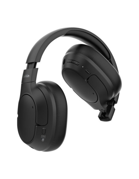 Belkin AUD008HQBK auricular y casco Auriculares Inalámbrico Diadema Llamadas Música USB Tipo C Bluetooth Negro