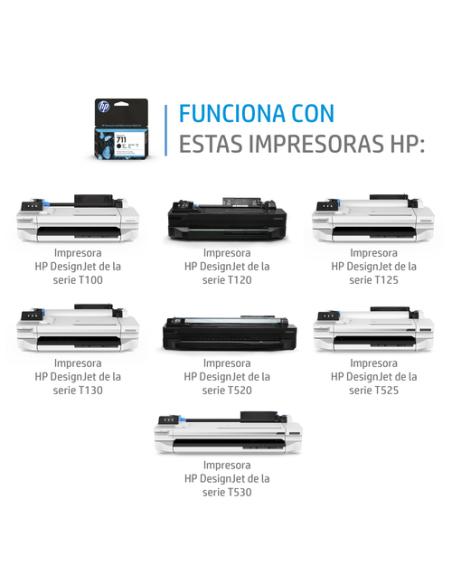 HP Cartucho de tinta DesignJet 711 cian de 29 ml