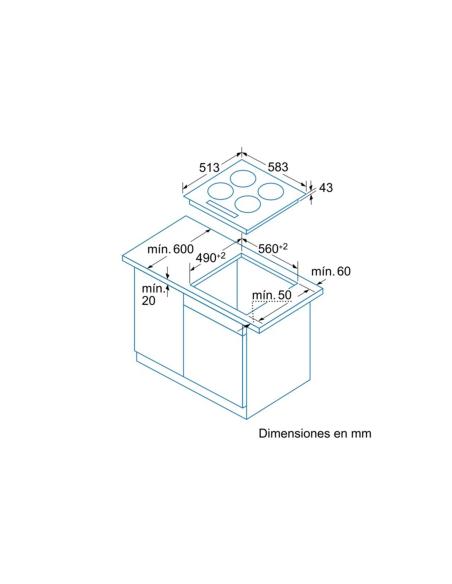 VITROCERAMICA BALAY 3EB720XR 4 ZONAS 60cm TACTIL 3EB720XR