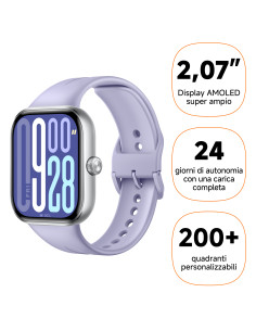 Xiaomi Watch 5 5,26 cm (2.07") AMOLED 47.5 mm Digital 432 x 514 Pixeles Pantalla táctil Púrpura