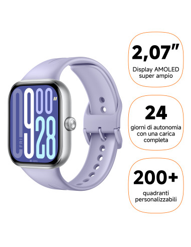 Xiaomi Watch 5 5,26 cm (2.07") AMOLED 47.5 mm Digital 432 x 514 Pixeles Pantalla táctil Púrpura