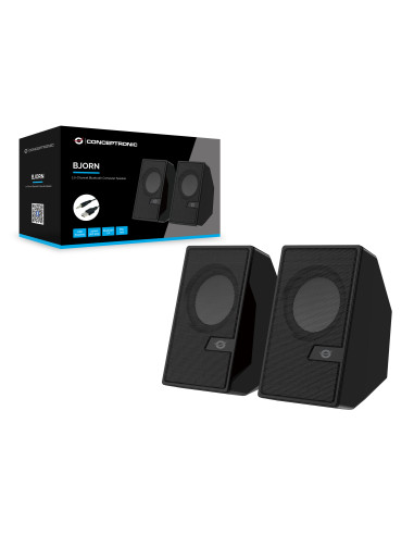 Conceptronic BJORN02B altavoz De 2 vías Negro Inalámbrico y alámbrico 6 W