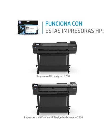 HP Cartucho de tinta DesignJet 728 amarillo de 130 ml