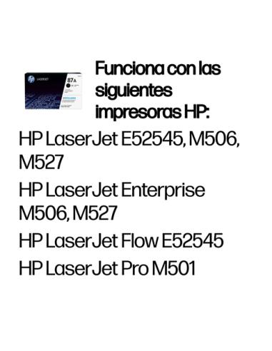HP Cartucho de tóner original LaserJet 87A negro
