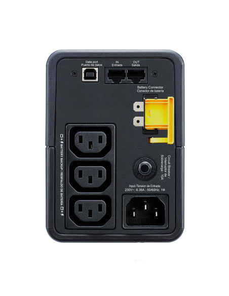 APC Back-UPS sistema de alimentación ininterrumpida (UPS) Línea interactiva 0,5 kVA 300 W 3 salidas AC