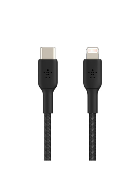 Belkin CAA004BT1MBK cable de conector Lightning 1 m Negro
